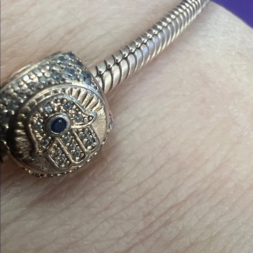 Pandora Gold and Multicolor Charm Bracelet - Picture 11 of 14